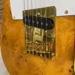 Custom Tele Electric Guitar Burl Maple Top Basswood Body Maple Fingerboard