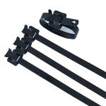Plastic Covered Metal Wire Ties , Black Stainless Steel Cable Tie Pvc Coated