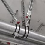 1000kg Aseismic Water Pipe Rigid Seismic Bracing With Level 8 Seismic Bracing