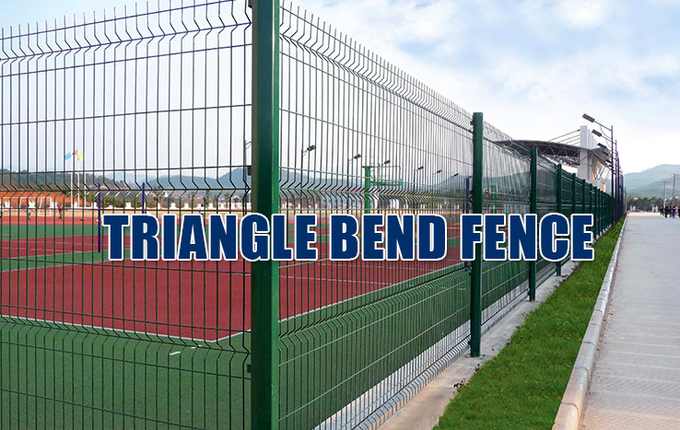 Triangle Wire Mesh Fence Panel With 50*200mm Mesh Hole For School / Garden