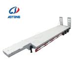 Semi-Trailer 4 Axles 13.73m 75 Tons 80ton Lowbed Flat Low Bed Loader in Qatar