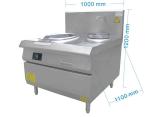 Commercial induction chinese cooking stove