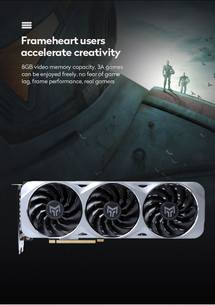 Professional Gaming Graphics Card RTX 3060 Ti Metal Master OC 8GB GDDR6 N Card