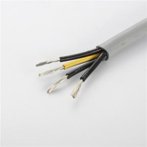 China Anti Flaming Tinned Copper Flexible Wire , Round 1.5 Mm 4 Core Flexible Cable factory