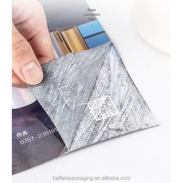 Glossy BOPP Thermal Laminating Film EVA Pre-coated 18-27 Micron Custom Width and Length Film for Paper Printing