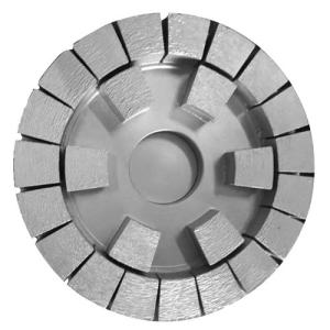 China Metal Powder Diamond Satellite Wheel for Polishing Granite Slab 130mm Customized factory