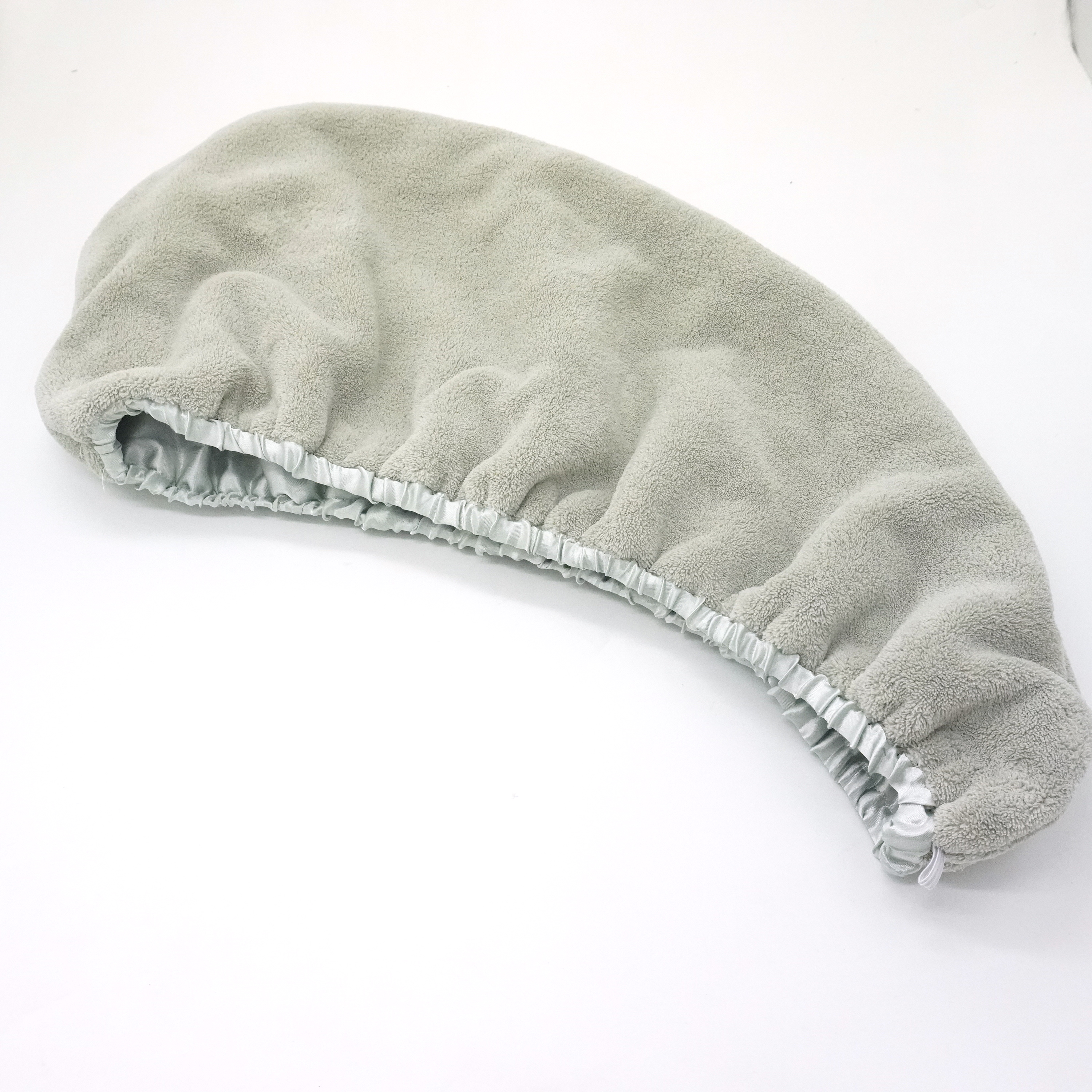 Plain Dyed Double Layer Stain Silk Hair Wrap Towel for Professional Drying Results