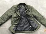 Plastic PU Leather Coat Fatigue Quilted Polyester Padded Bomber Puffer Jacket