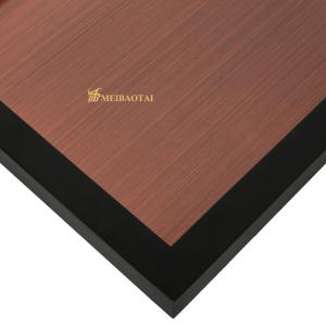 China Bronze Hairline Stainless Steel Sheets 4x10 With 7c PVC Film JIS Standard factory