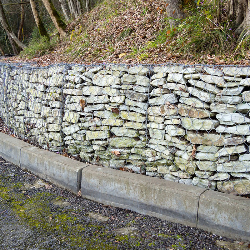 River Bank Protection Twisted Wire Metal Gabions 1m X 1m X 1m Galvanized