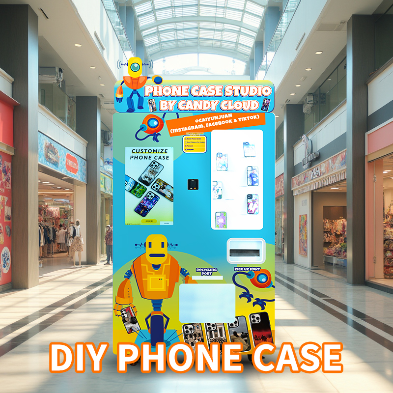 Traffic Areas On-Demand Phone Case Maker Vending Machine with 220V/50Hz Power
