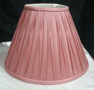 China Hand Gathered Silk Fabric Box Pleat Lamp Shades factory