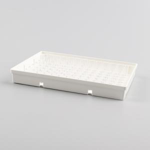 China 100 Ul Full Skirted White PCR Plates With Transparent Tubes Disposable Plastic Plates factory