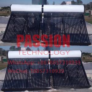 China 500L Vacuum Tube Compact Solar Water Heater Tap Water Flat Roof Solar Collector factory