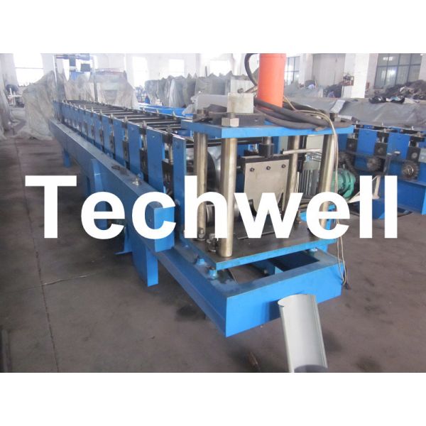 16 Forming Station Aluminium Portable Gutter Machine For Rainwater Half Round