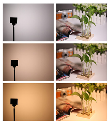 5w Pocket Led Camera Lights Abs Material Light Weight With Built In Battery