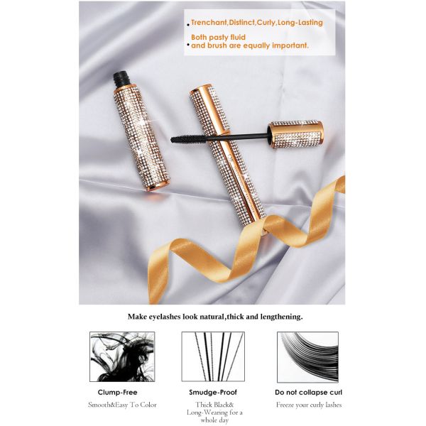 4D Fiber Waterproof Eyeliner Mascara Lengthening Smudge Proof