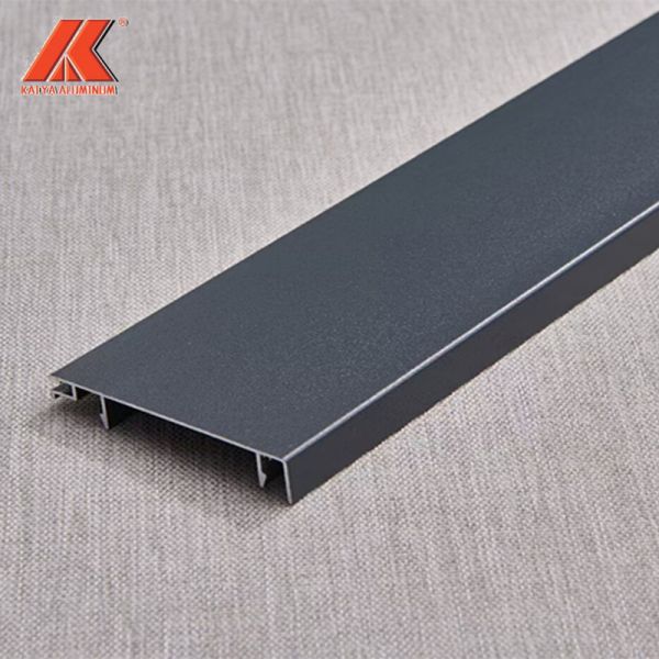 Brushed Anodized Aluminum Skirting Board For Flooring Kitchen Toe Kick