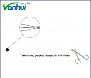 China Certified Percutaneous Nephroscopy Three Claws Grasping Forceps for Urology Surgeries factory