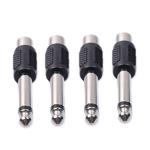 RCA audio connectors , 6.35mm Male Mono Audio Adapters Connectors Plugs