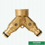Customized Garden Hose Pipe Fittings Garden Water Inlet Joint Hose Tap Pipe Two