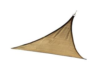 China 12'x12'x12' Beige Triangle Garden Sun Canopy Sail For Sport Centers And Pools factory