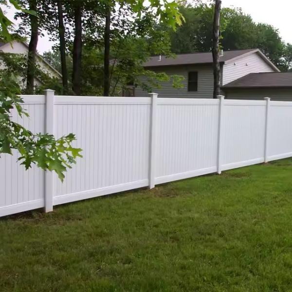Outdoor Decorative 6x8 Feet Privacy Plastic Beautiful White Vinyl Pvc Fence