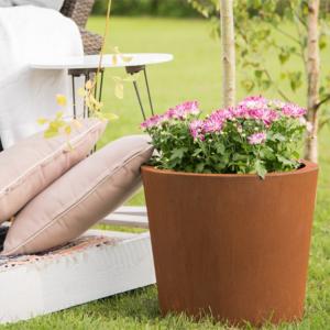 China Home Decor Luxury Tall Metal Outdoor Planters Natural Rusted Customizable factory