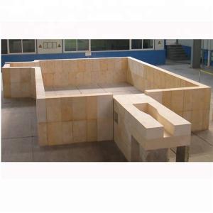China International Standard Al2O3 Content Zircon Refractory Bricks for Glass Melting Furnace factory