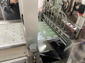 China 8 Lanes Alcohol Medical Pads Alcohol Cosmetic Cotton Pad Making Packing Machine factory