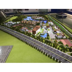 University Campus Models 1:100 Architectural Model With Detailed Facilities