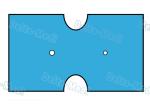 Disposable Sterile Gynaecology / Cystoscopy Drape With Diamond Circular Aperture