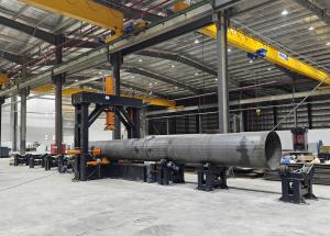 China High Mast Assembly Straightening Machine Model HJZ-1800 factory