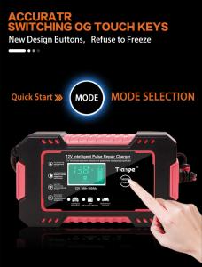 China Portable Intelligent Pulse Repair Battery Charger 6A 12V factory
