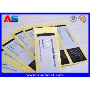 China Anti Counterfeit 10ml Peptide Dropper Bottle Labels adhesive sticker labels on sale