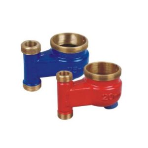 Customized Vertical Type Brass Water Meter Body For Cold Water DN15-DN50