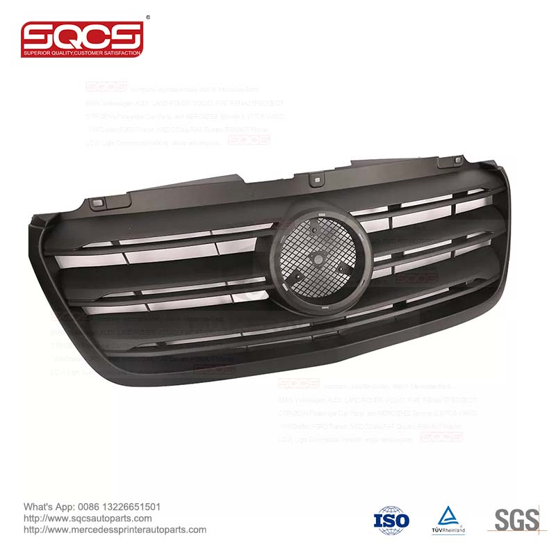 Universal Fitment Glossy Black Front Grill Grille for Mercedes-Benz Sprinter W907 W910 2018- OE9108852600 Durable Design