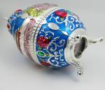 Shinny Gifts Enamel Handmade China Traditional Metal Toothpick Holder