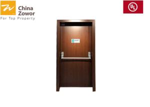 China BS Standard 1 Hour Fire Rating Gal. Steel Fire Door With Heavy Duty Hinges/54 mm Thick factory