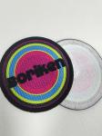Custom Heat Press Flocking Logo Patch Iron On Heat Transfer Vinyl T Shirt