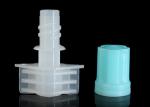 5mm Caliber Blue Color Plastic Spout Caps For Skin Care Doypack / Baby Food