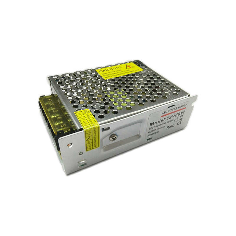 12v 60w Indoor power supply IP20 Transformer Adapter for LED Light