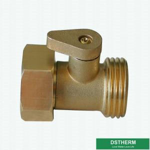 China Customized Logo Garden Hose Pipe Fittings Brass Hose Connector With Shut Off Valve on sale