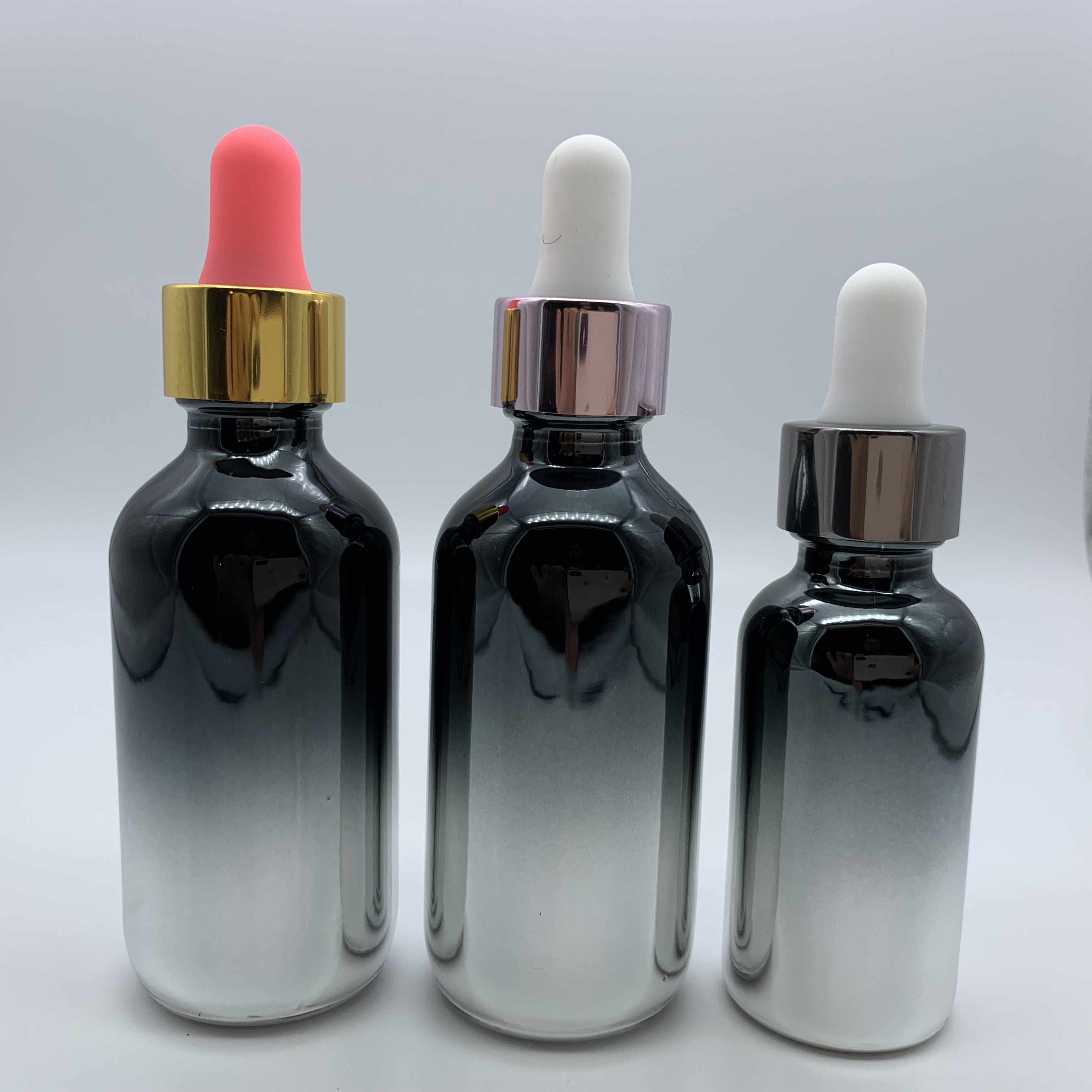 15ml 20ml Screw Cap Cosmetic Glass Dropper Bottles With Rubber Dropper