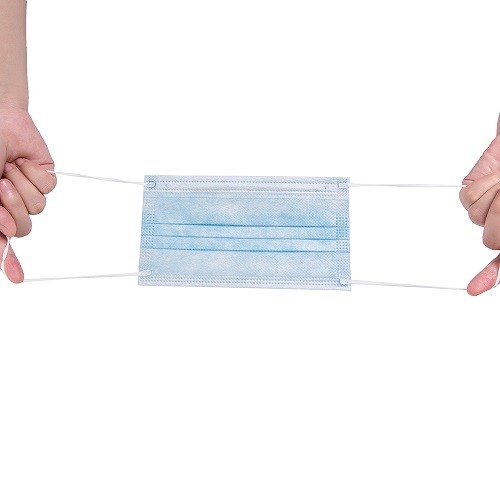 Pharmaceutical Grade Earloop Disposable Face Mask Elastic Earloop 17.5x9.5cm