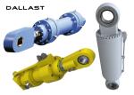 Dual Action High Pressure Hydraulic Cylinder Shipping / Mine Piston Rod