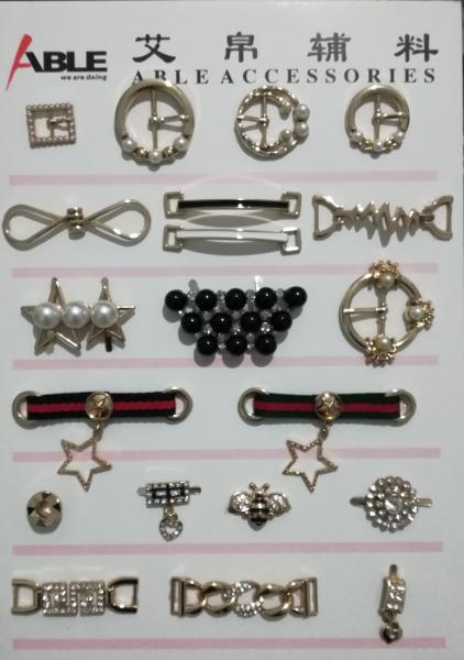 Custom strap cam buckle magnetic bag women dresses shoe buckle metal shoe