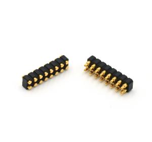 China 2.54mm Pitch Pogo Pin Connector Double Row Spring Loaded Contact Connectors 16pin Male Female factory