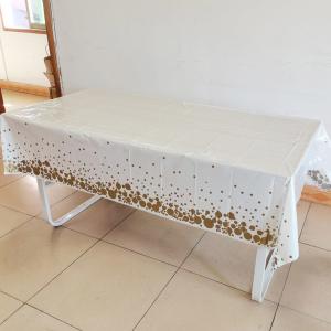 China Washable 54*108 Inch PVC Printed Tablecloth For Banquet Party factory