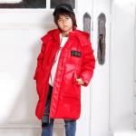 Bilemi Long Thick Hooded Snowsuit Boy Down Coat Warm Parka Kids Winter Jacket